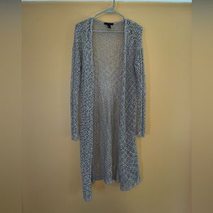Long cardigan with holes